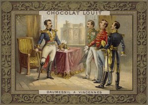 Le général Daumesnil refusant de rendre le château de Vincennes, France, 1814