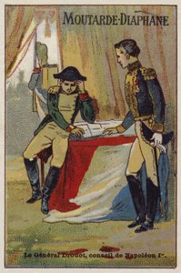 Le général Drouot conseillant Napoléon - French School