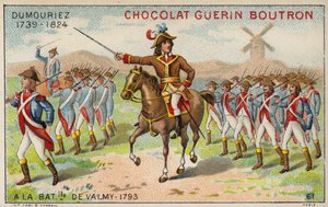 Général Dumouriez à la bataille de Valmy - French School