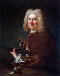 Gentilhomme avec un fusil à silex - French School