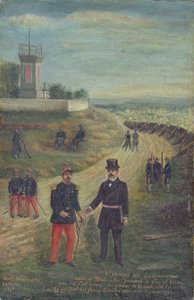 Georges Clemenceau (1841-1929) en tant que maire de Montmartre le 18 mars 1871 - French School