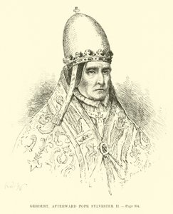 Gerbert, devenu plus tard le pape Sylvestre II - French School