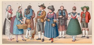 Costume du Tyrol allemand - French School