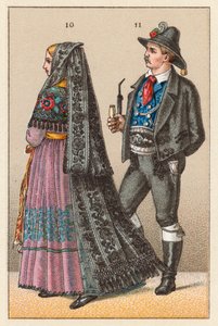 Costume du Tyrol, Allemagne - French School