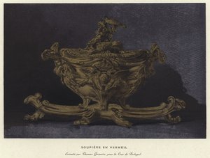 Soupière dorée - French School