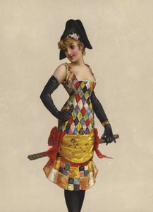 Fille en robe de fantaisie