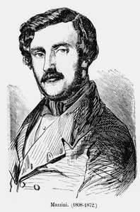 Giuseppe Mazzini (1805-72) c.1850 - French School