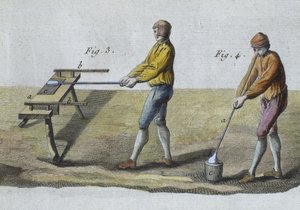 Soufflage de verre, détail, illustration de l