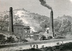 Mine de Glyn-pit près de Pontypool, Angleterre - French School