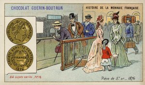 Pièce de 5 francs en or - French School