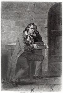 Gracchus Babeuf se poignardant - French School