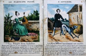 Livre de grammaire pour enfants, vers 1850