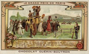 Grand Prix de Paris, Longchamps (chromolithographie) - French School