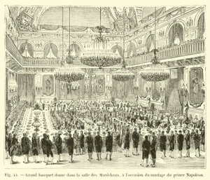 Grand banquet donné dans la salle des Maréchaux, à l