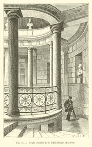 Grand escalier de la bibliothèque Mazarine
