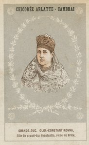 Grande-duchesse Olga Constantinovna, reine de Grèce - French School
