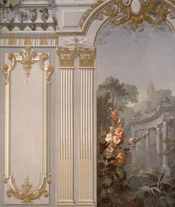 Grande Galerie de Louis XIV, motif de papier peint par Victor Dumont, fabriqué par Delicourt Hook frères succ., Paris - French School