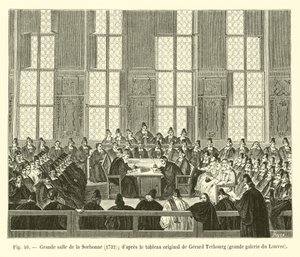 Grande salle de la Sorbonne, 1732 - French School