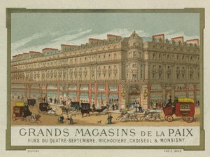Grands Magasins de la Paix, Paris - French School