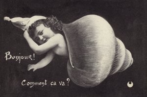Carte de vœux (litho) - French School