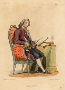 Gresset (gravure en couleur) - French School