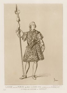 Garde de la Porte du Roi Louis XV, dite la manche - French School
