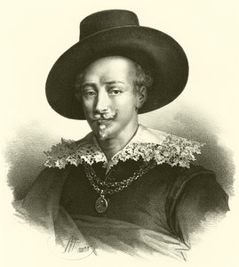 Portrait de Guido Reni (gravure) - French School