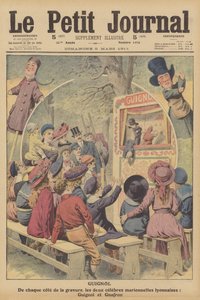 Guignol et Gnafron, célèbres marionnettes françaises d
