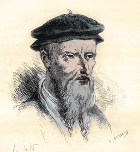 Guillaume Farel - 1489-1565 - gravure de « L