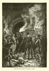 Guise et le cadavre de Coligny - French School