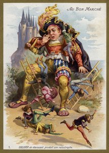 Gulliver éternue et cause une catastrophe - French School