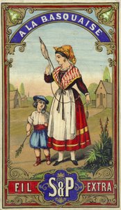 Femme gitane avec garçon - French School