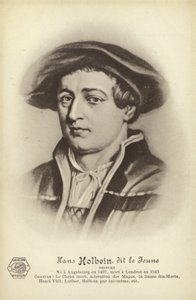 Hans Holbein, le Jeune, peintre allemand (lithographie) - French School