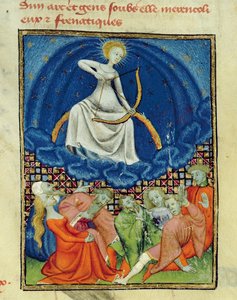Diane et ses suivantes, lunatiques (adorateurs de la lune), copie parisienne, c.1410-15 - French School