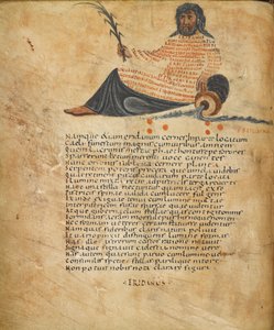 Illustration de la constellation Eridanus et texte, c.820-40