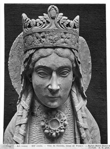 Tête de Sainte Clotilde, de l