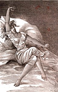 Maux de tête, mélancolie et hystérie, anxiété. 1887 (gravure) - French School