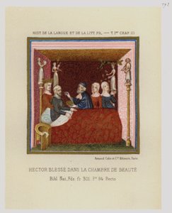 Hector blessé dans la chambre de Beauté - French School