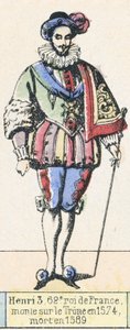 Henri III, 62e roi de France, monté sur le trône en 1574, mort en 1589 - French School