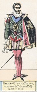 Henri IV, 63e roi de France, monte sur le trône en 1589, mort en 1610 - French School