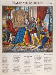 Henri IV (1553-1610), roi de France et sa maîtresse Gabrielle d