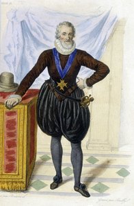 Henri IV (1553 - 1610) - dans « Le Plutarque français », éd. Mennechet - French School