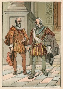 Henri IV et Sully - French School
