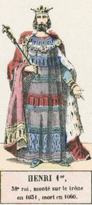 Henri Ier, 38e roi, monte sur le trône en 1031, mort en 1060 - French School