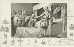 Henri III de France sur son lit de mort, 1589 - French School