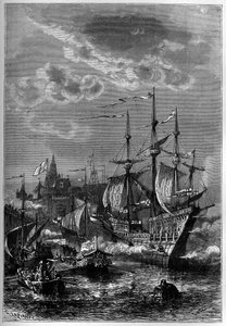 Henri VIII débarque à Calais