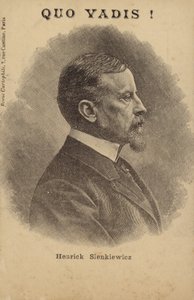 Henryk Sienkiewicz (1846-1916), journaliste et romancier polonais (lithographie)