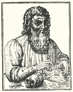 Hippocrate de Cos, Le Prince des Médecins (gravure) - French School
