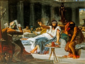 Homère divertissant la cour