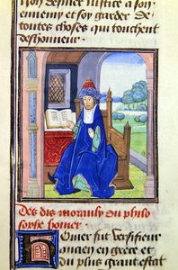 Homère, de Histoire des Philosophes, fin du XVe siècle